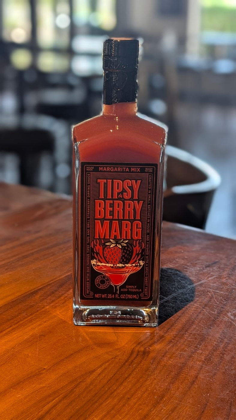 Tipsy Berry Marg margarita mix bottle